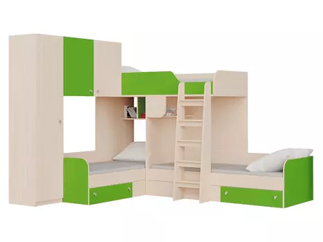 Двухъярусная кровать Трио 1