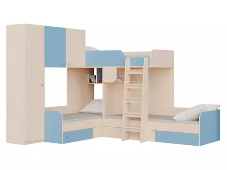 Двухъярусная кровать Трио 1