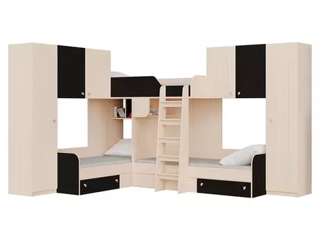 Двухъярусная кровать Трио 3