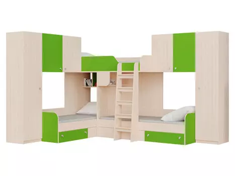 Двухъярусная кровать Трио 3
