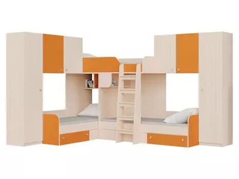 Двухъярусная кровать Трио 3