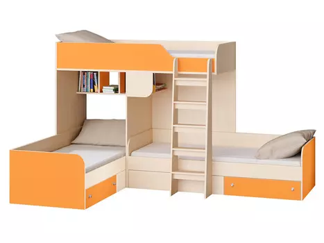 Двухъярусная кровать Трио