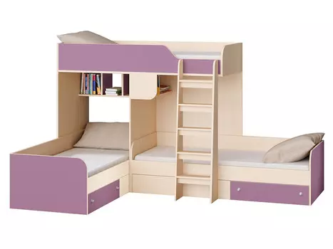 Двухъярусная кровать Трио