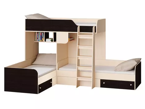 Двухъярусная кровать Трио