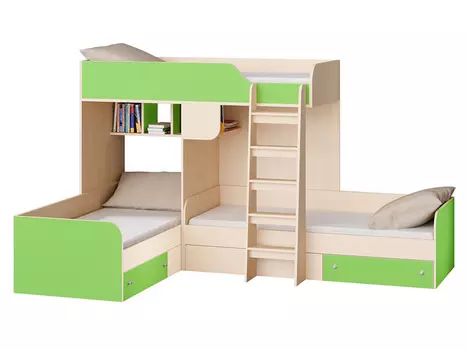 Двухъярусная кровать Трио