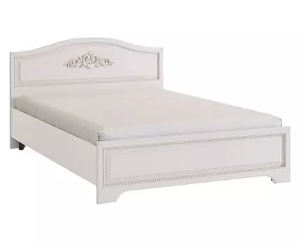 Двуспальная кровать Белла (93, 204, 140х200 см, Жесткие, Белый, 145)