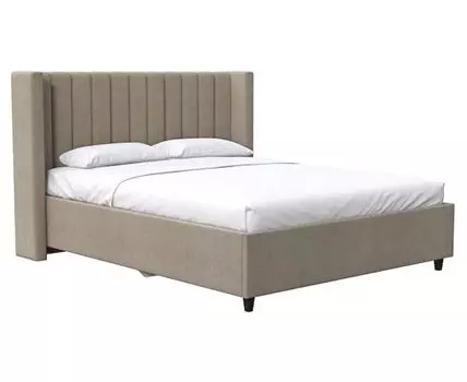 Двуспальная кровать Доменика ПМ (121, 217, 180х200 см, Двуспальные, Розовый, 167 / 207)