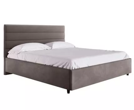 Двуспальная кровать Франческа ПМ (112, 215, 160х200 см, Мягкие, Коричневый, 151)