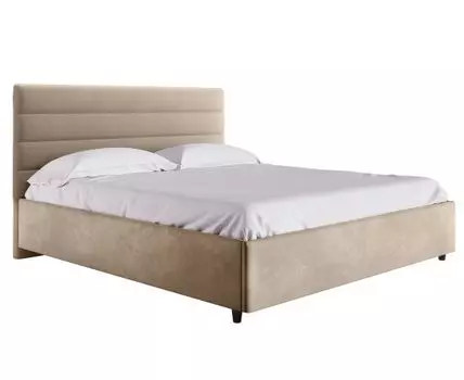 Двуспальная кровать Франческа ПМ (112, 215, 160х200 см, Полутороспальные, Бежевый, 151)