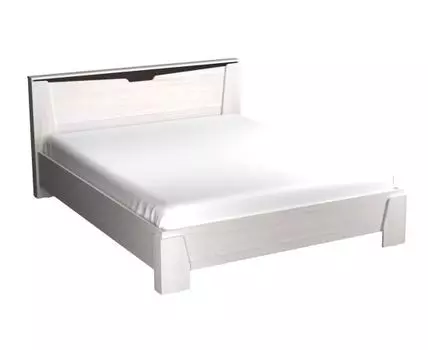 Двуспальная кровать Гарда (86, 208.5, Без подъемного механизма, 160х200 см, Жесткие, Светлое дерево, 97.4)