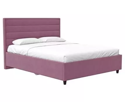 Двуспальная кровать Каролина ПМ (124, 215, 160х200 см, Двуспальные, Розовый, 151 / 191)