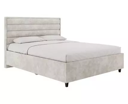 Двуспальная кровать Каролина ПМ (124, 215, 140х200 см, Двуспальные, Бежевый, 151 / 191)