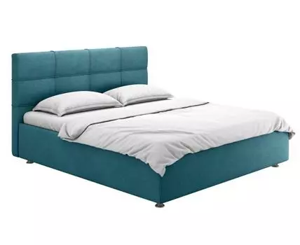 Двуспальная кровать Лина Люкс ПМ (103, 215, 160х200 см, Мягкие, Зеленый, 151/191)