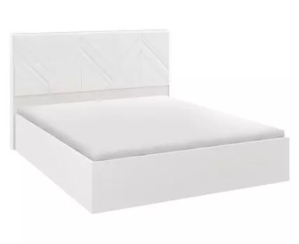 Двуспальная кровать Моника Люкс (110, 213, Без подъемного механизма, 160х200 см, Жесткие, Белый, 169)