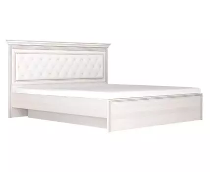 Двуспальная кровать Неаполь (123, 208.2, С подъемным механизмом, 160х200 см, Комбинированные, Светлое дерево, 159.7)