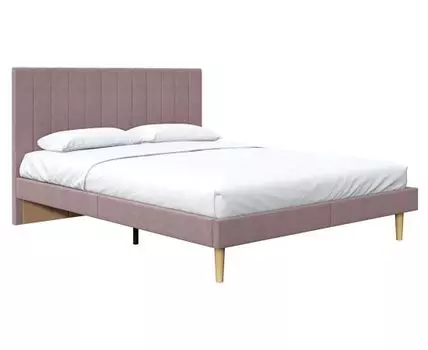 Двуспальная кровать Ника (109, 212, 120х200 см, Односпальные, Розовый, 132 / 172)