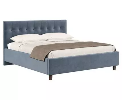 Двуспальная кровать Тарра ПМ (102, 212, 180х200 см, Мягкие, Серый, 131 / 191)