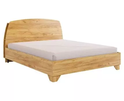 Двуспальная кровать Виктория (102, 219, 160х200 см, Жесткие, Светлое дерево, 147 / 167)
