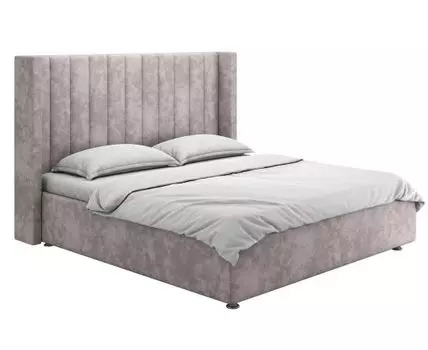 Двуспальная кровать Вильма Люкс ПМ (142, 216, 160х200 см, Мягкие, Розовый, 167/207)