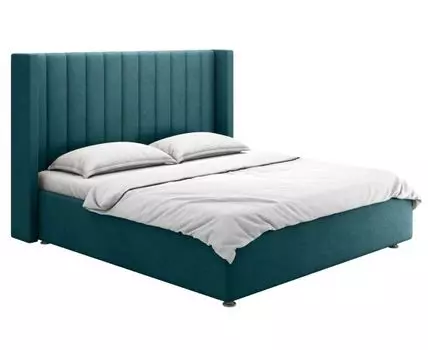 Двуспальная кровать Вильма Люкс ПМ (142, 216, 180х200 см, Мягкие, Зеленый, 167/207)