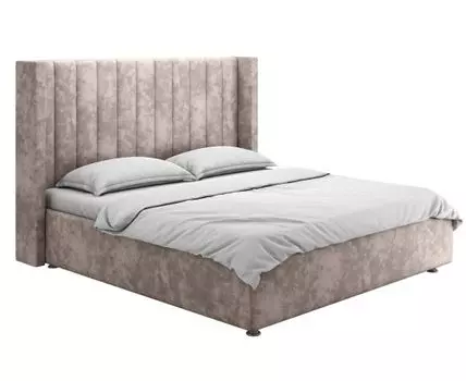 Двуспальная кровать Вильма Люкс ПМ (142, 216, 180х200 см, Мягкие, Коричневый, 167/207)