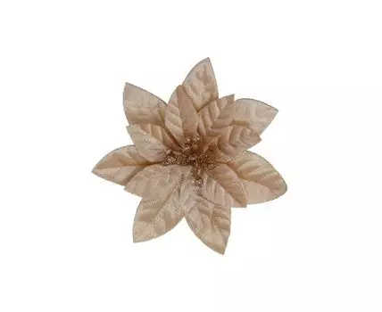 Елочное украшение Цветок на клипсе