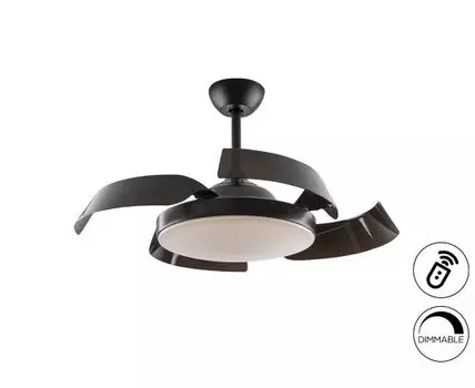 Enzo Потолочный вентилятор с освещением DIM черный