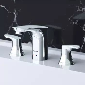 F8008000 Смеситель для умывальника трехсекционный с донным клапаном