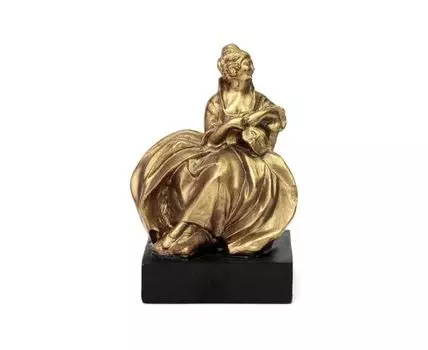 Фигурка Дама в золотом, под старину