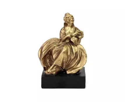 Фигурка Дама в золотом, под старину