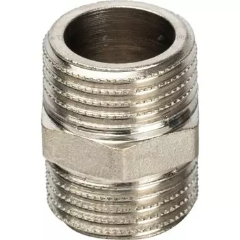 Фитинг. Ниппель 1/2 HH никелированный
