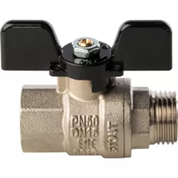 Фитинг. STOUT Кран шаровой полнопроходной, ВР/НР, ручка бабочка 1/2