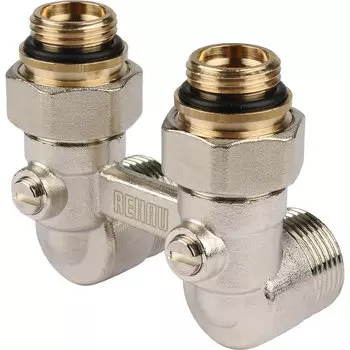 Фитинг. Узел нижнего подключения Rehau EK угловой, 1/2x3/4