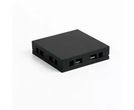 Flat Magnetic Четырёхсторонний соединитель для накладного шинопровода (чёрный) 85003/00