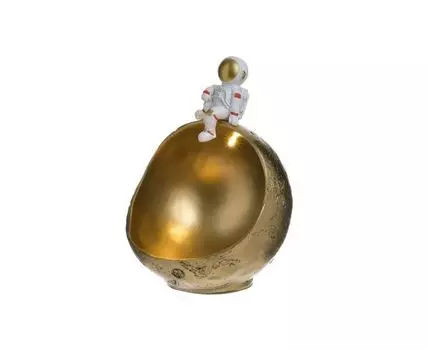 Фонарь с led (белый, золотистый, 20)