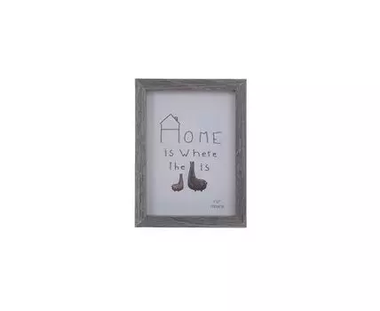 Фоторамка Home is (Серый, 3,5)