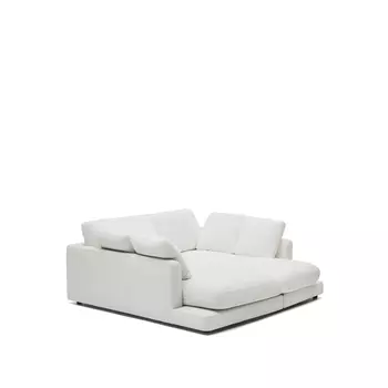 Gala 3-х местный диван с двойным шезлонгом белого цвета 210 см