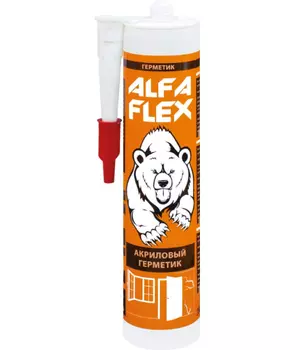 Герметик акриловый ALFA Flex белый, 280мл