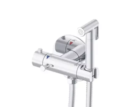 Гигиенический душ с термостатом Rose R915, хром