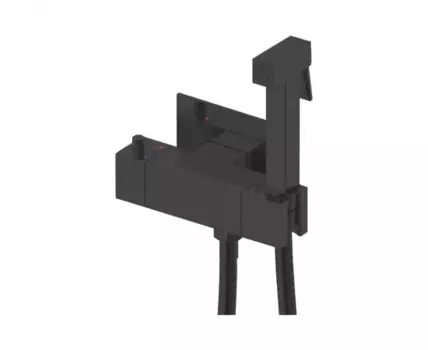 Гигиенический душ с термостатом Rose R965H, черный