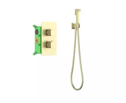 Гигиенический душ с термостатом TIMO Petruma 5089/17SM, матовое золото