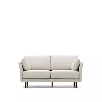 Gilma 2-местный диван бежевый с ножками в черной отделке 170 см