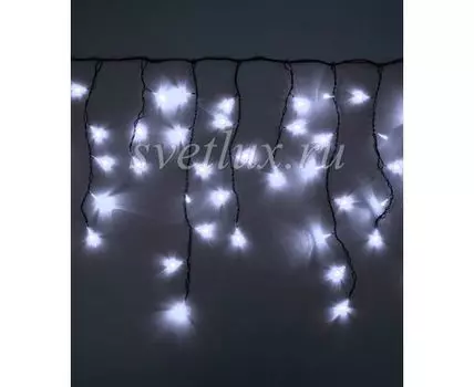 Гирлянда Бахрома 3,1 x 0,5 м Белая 220В, 150 LED, Провод Черный ПВХ, IP54