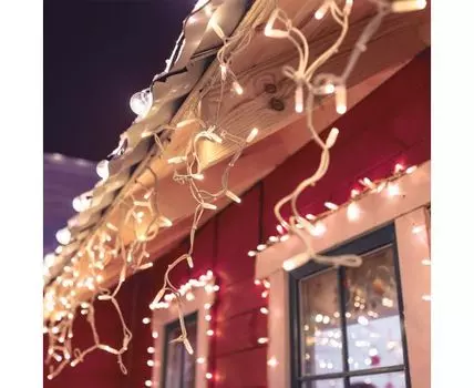 Гирлянда бахрома белый 3*0,6 м IP65 100-101 белый