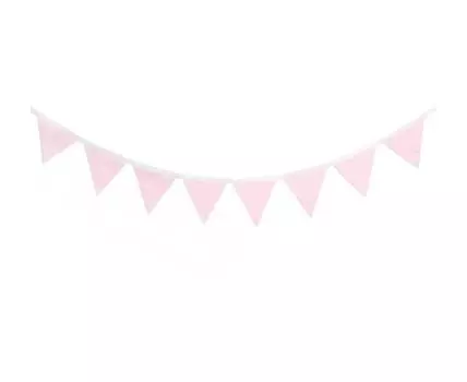 Гирлянда из флажков Simple Pink (Розовый)