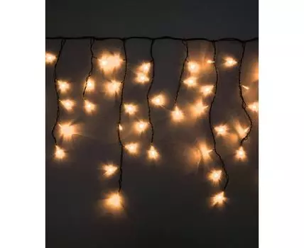 Гирлянда LTC Бахрома 3,1 x 0,5 м Тепло-Белая с Мерцанием Белого Диода 220В, 150 LED