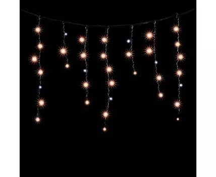 Гирлянда LTC Бахрома 3,1 x 0,5 м Экстра Тепло-Белая с Мерцанием Белого Диода 220В, 150 LED