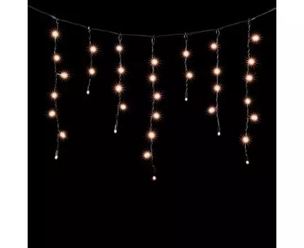 Гирлянда LTC Бахрома с Колпачком 3,1 x 0,5 м Экстра Тепло-Белая 220В, 120 LED