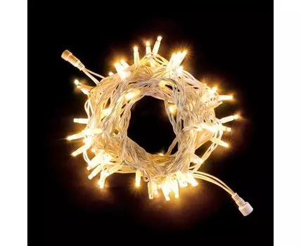 Гирлянда LTC Нить 10м Тепло-Белая 24В, 100 LED