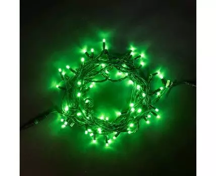 Гирлянда LTC Нить 10м Зеленая 220В, 75 LED
